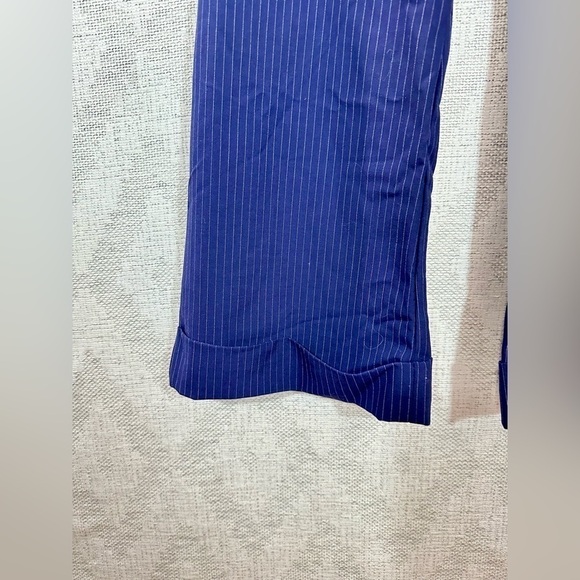 Bitten Sarah Jessica Parker purple pinstripe trousers size 8 - Picture 4 of 5